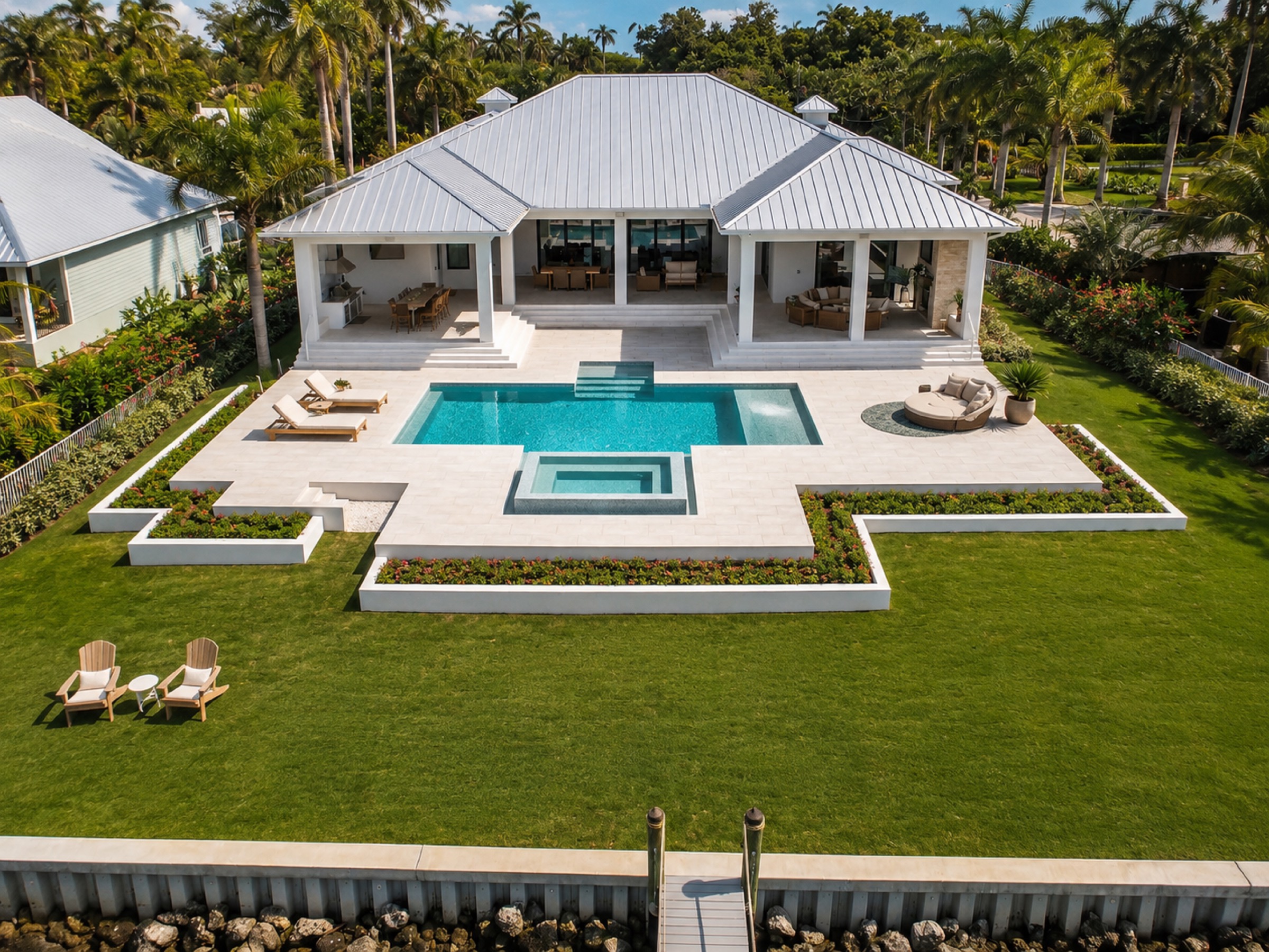 Modern custom pool design, Naples Florida
